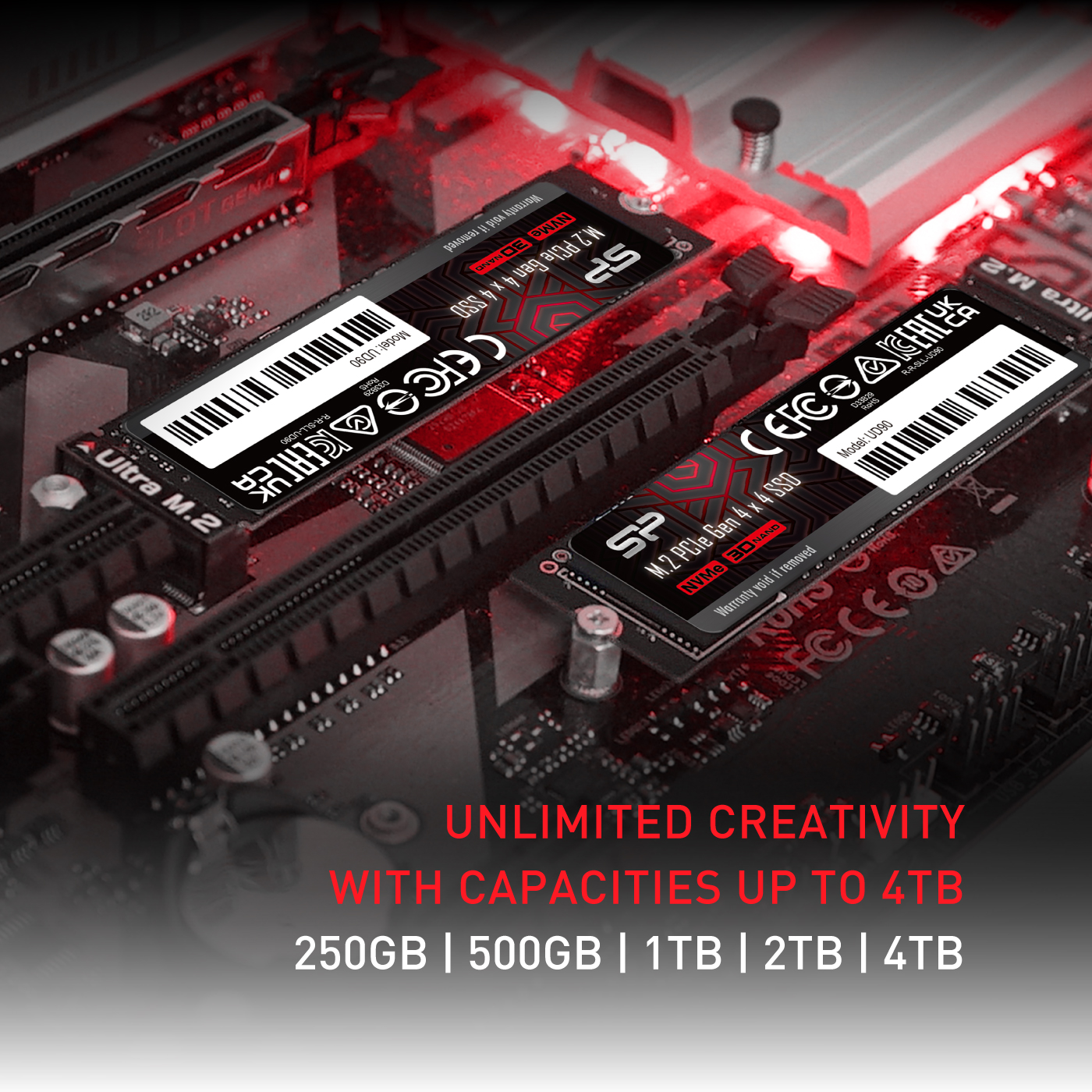 Silicon Power UD90 PCIe Gen 4 NVMe M.2 SSD - 500GB