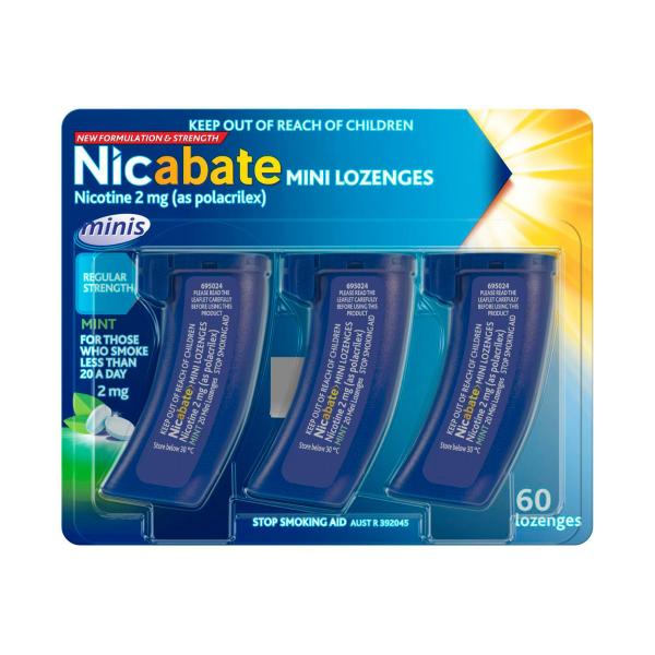 Nicabate Minis 2mg 120 Lozenges Exclusive Size