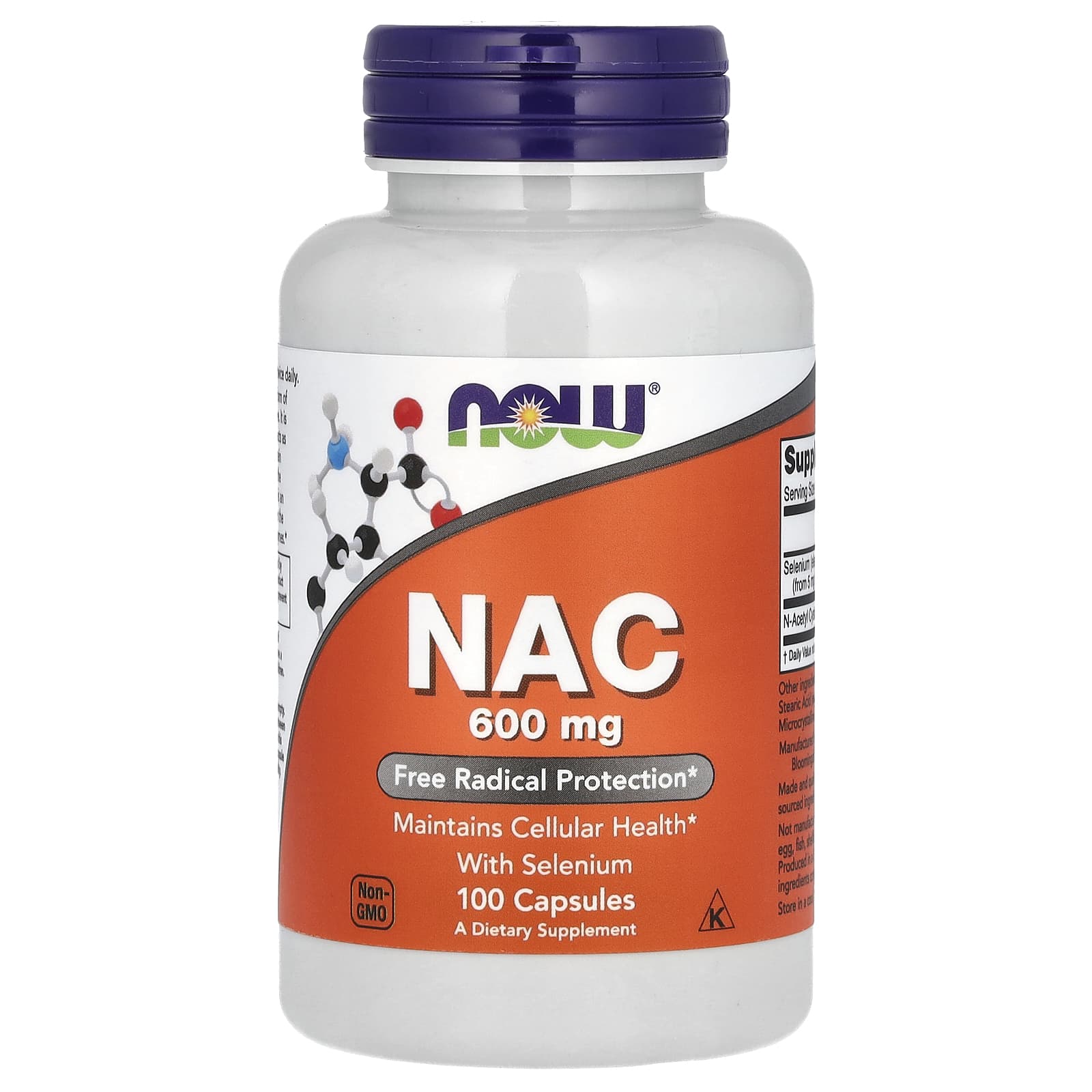 Now NAC 600 mg,100 Veg Capsules