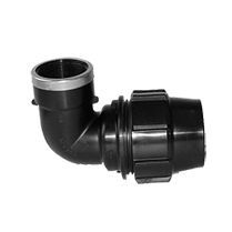 Metric Poly 90° Elbow 69346 Threaded Fem. O/Take 20mm x 3/4 Inch Plasson