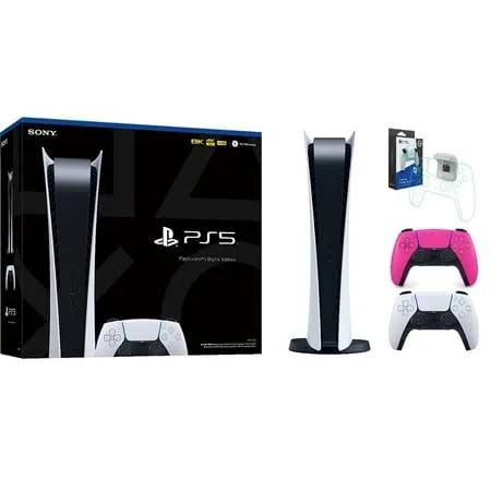 PlayStation 5 Digital Edition with PS5 Nova Pink DualSense Controller Limited Bundle