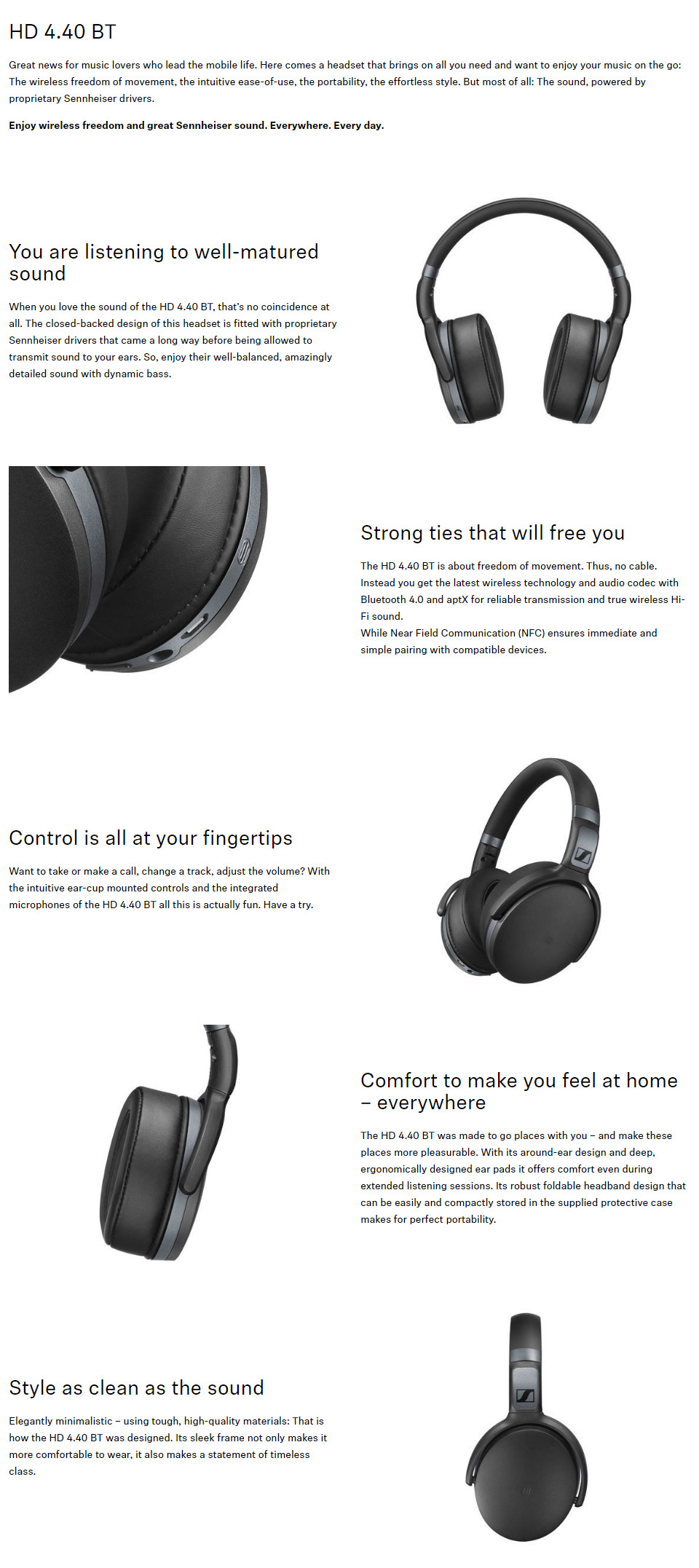 Sennheiser HD 4.40 BT Wireless Headphones