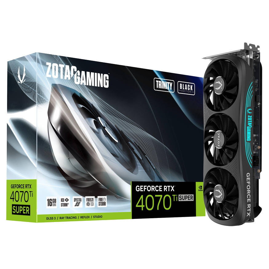 ZOTAC Gaming GeForce RTX 4070 Ti Super Trinity OC NVIDIA 16 GB GDDR6X