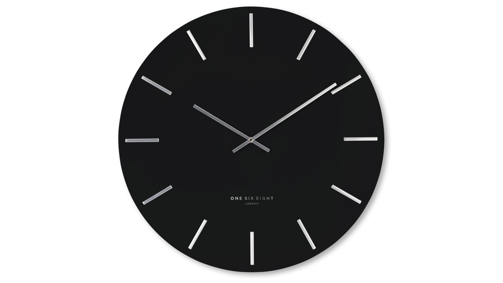 One Six Eight London Luca Black 60cm Silent Wall Clock