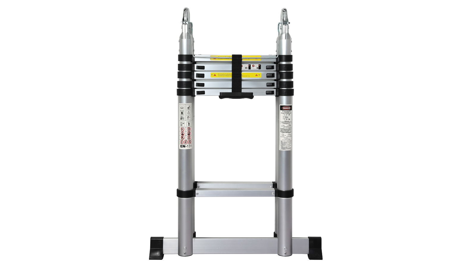 Traderight Folding Multi Purpose Ladder 12 Step Extension Ladder Aluminium