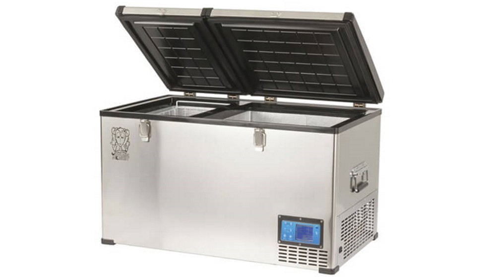 Brass Monkey Portable Dual Zone Fridge Freezer with LG Compressor (100L)