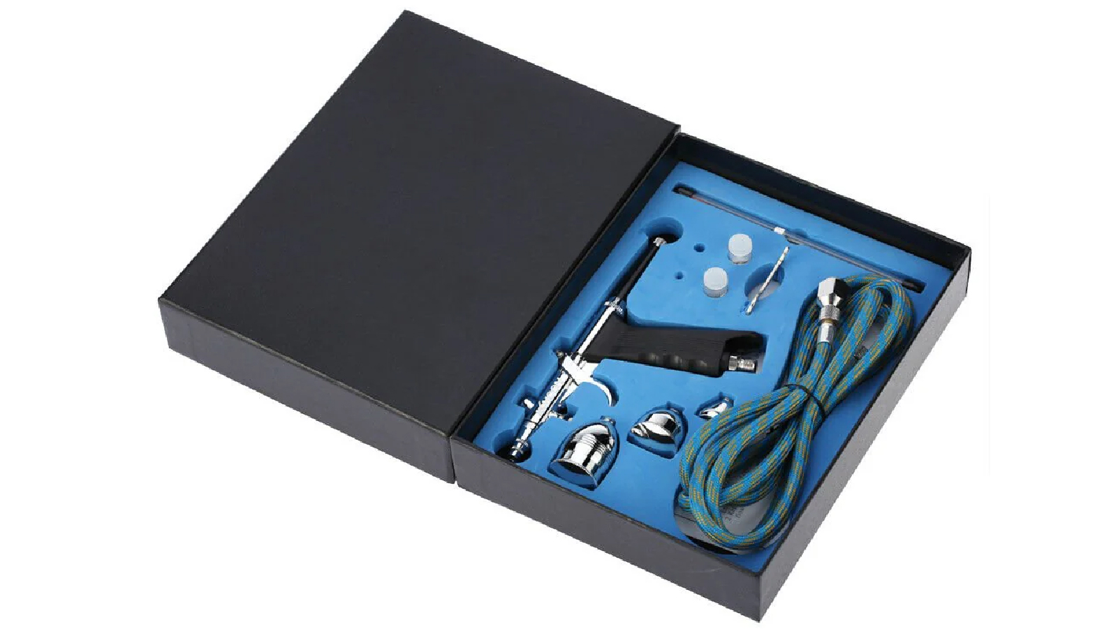 BatteryMate Spray Gun Airbrush Kit Dual Action Air Compressor Paint Art Tattoo Tools Set