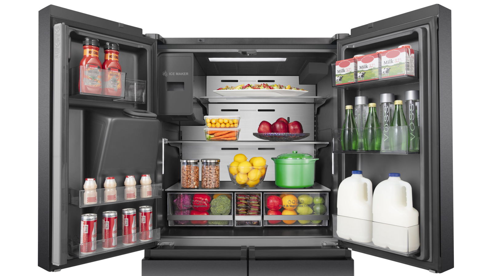 Hisense HRCD586TBWB 585L French Door Fridge (Black Steel)