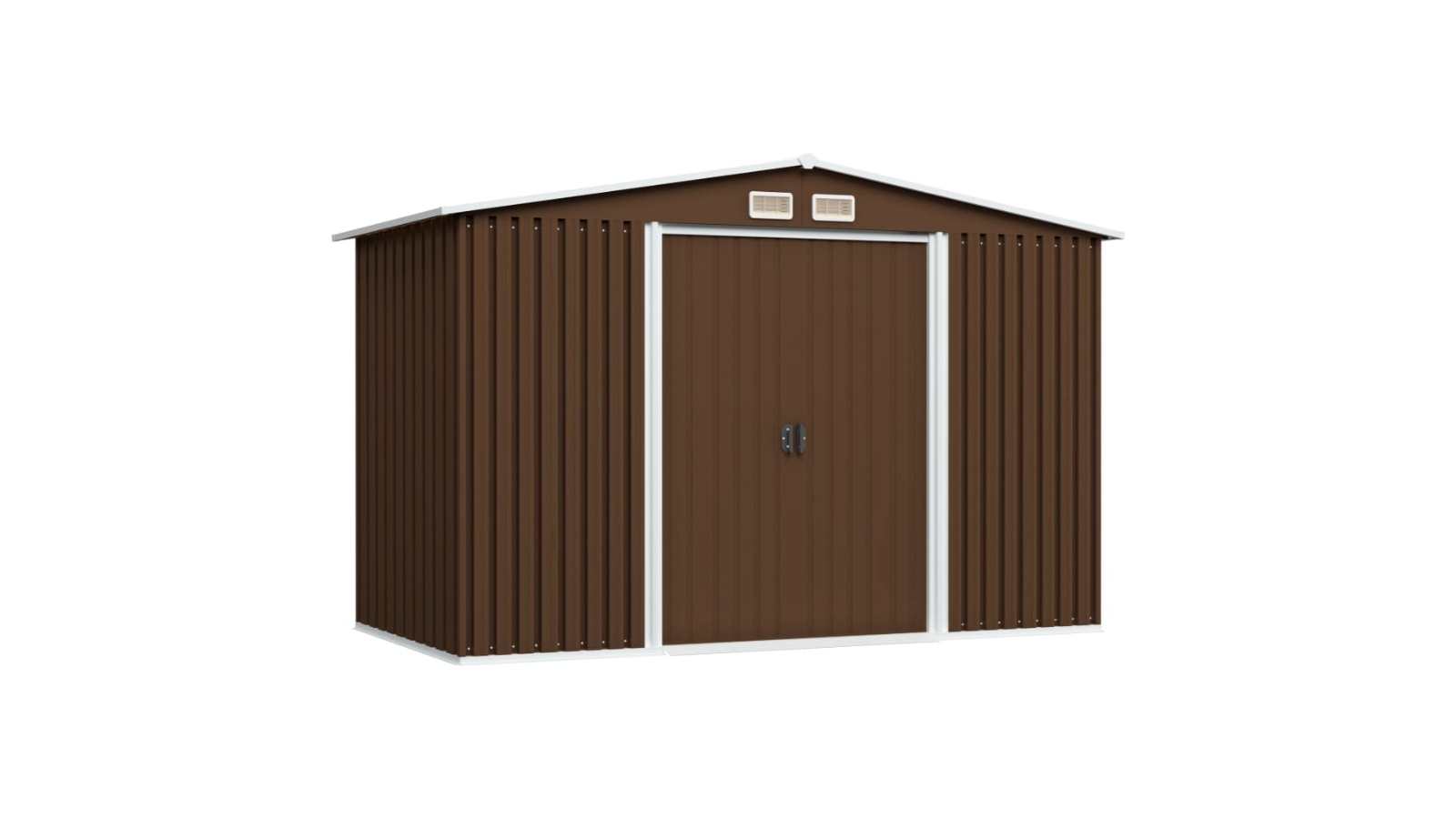 Garden Storage Shed Anthracite Steel 257x205x178 cm