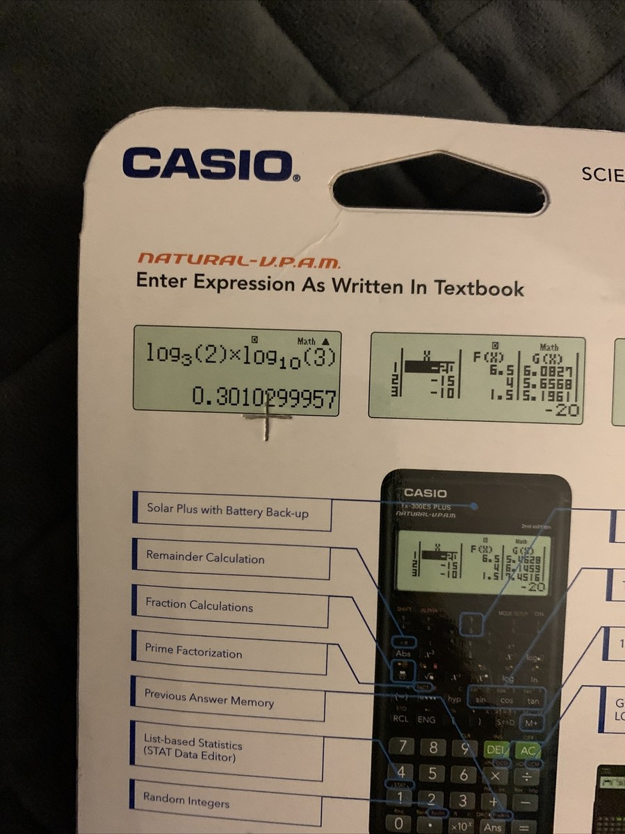 Casio Fx-300es Plus Scientific Calculator, Black