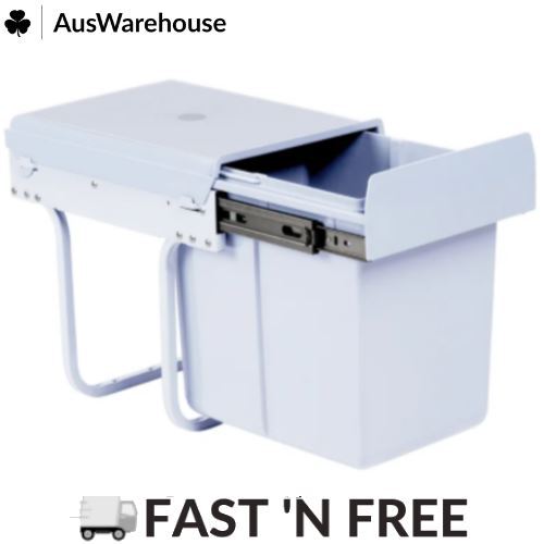 Practa Solutions 15L White Pullout Waste Bin