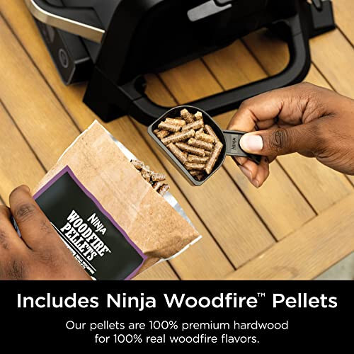 Ninja OG751 Woodfire Pro Outdoor Grill with Built-in Thermometer
