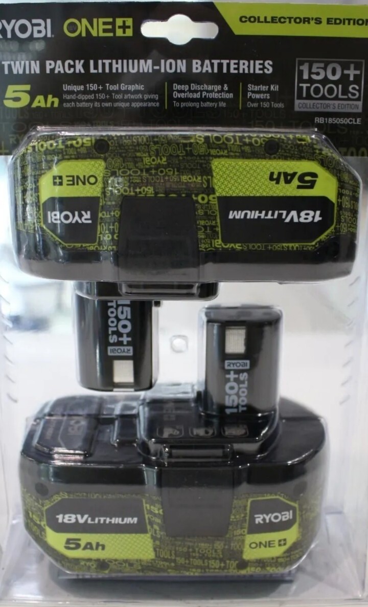 Ryobi One+ 18V Collector’s Edition 5.0Ah Twin Battery Pack