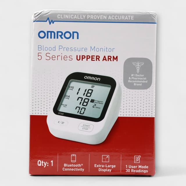 Omron 5 Series Upper Arm Blood Pressure Monitor (BP7255)