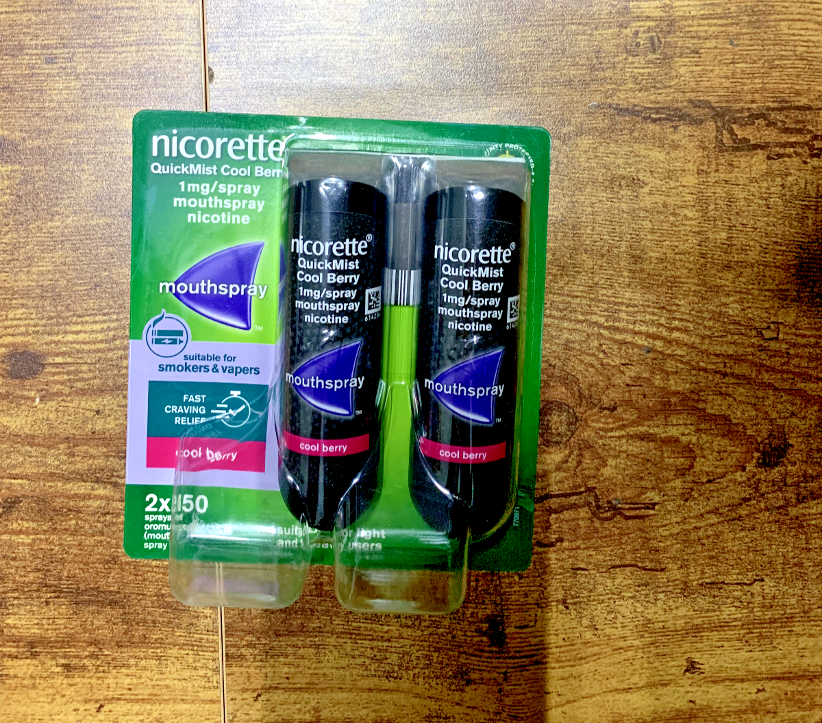 Nicorette QuickMist Duo 1mg 2 Pack Single