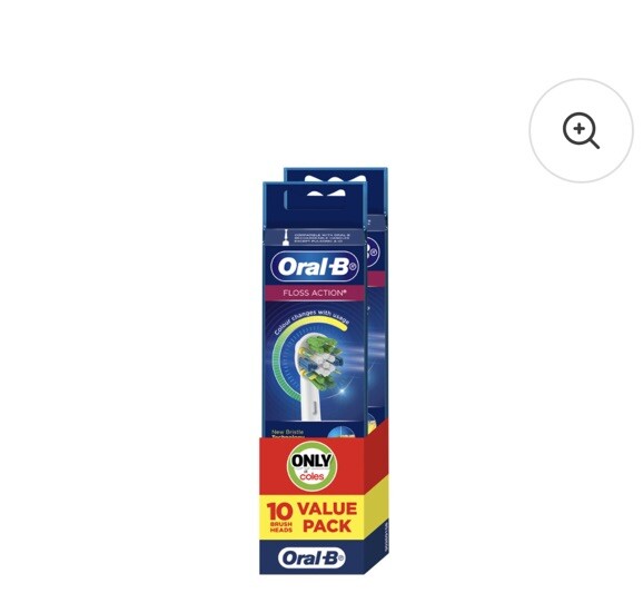 Oral-B Precision Clean Replacement Brush Heads 10 Pack (5 x Cross Action / 5 x Floss Action)