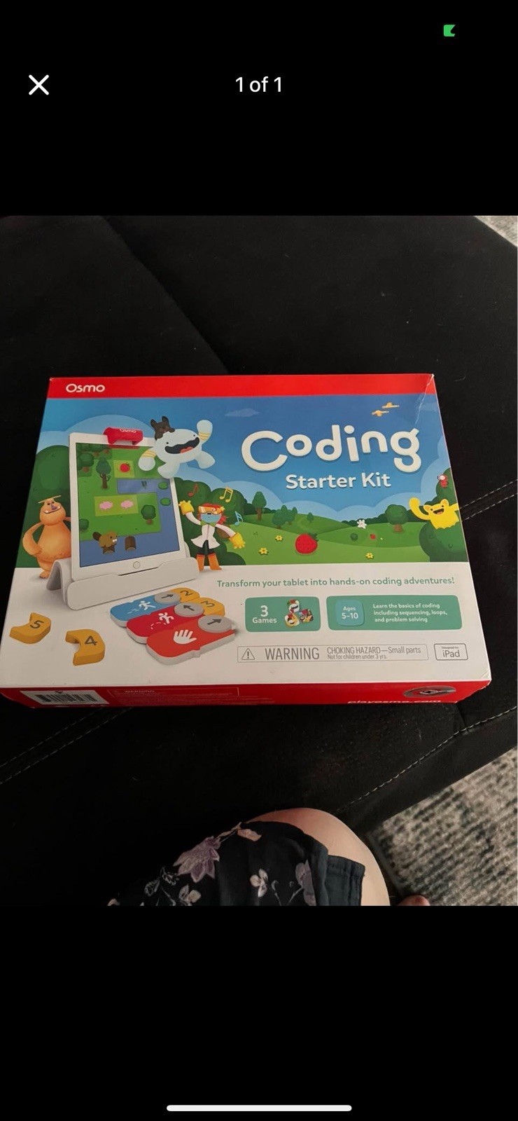 Osmo - Coding Starter Kit For iPad-3 Educational Learning Games-Ages 5-10+ -Learn To Code,Coding Basics & Coding Puzzles-STEM Toy Gifts - Logic