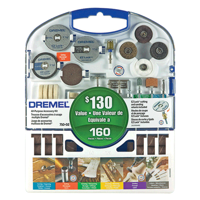 DREMEL 710-RW2 Accessory Storage Kit 160 in Storage Case kor