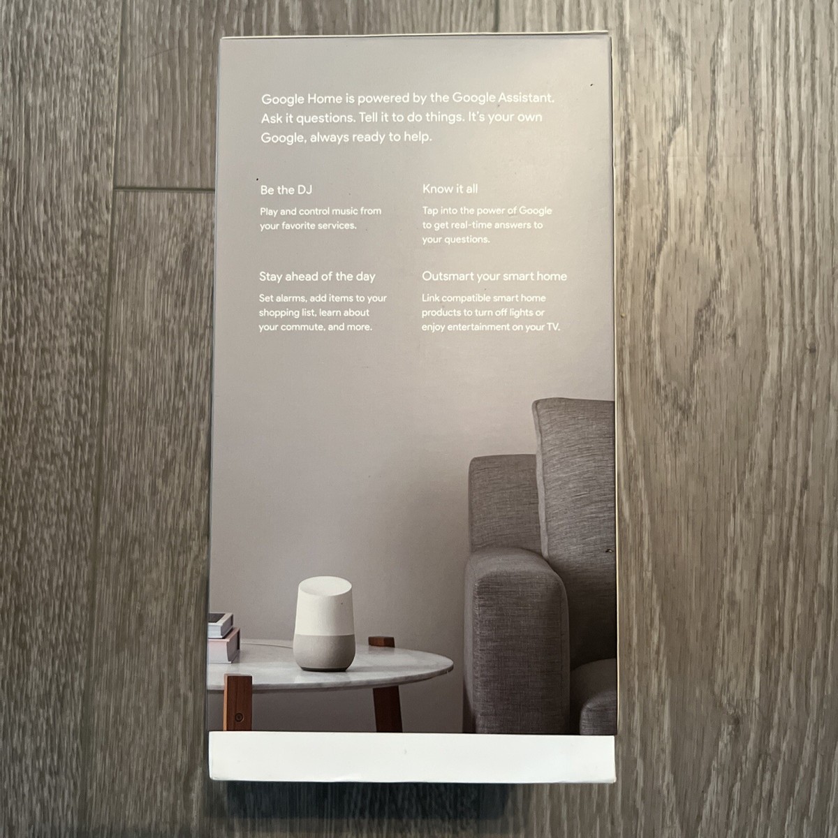 Google Home Smart Speaker - White Slate
