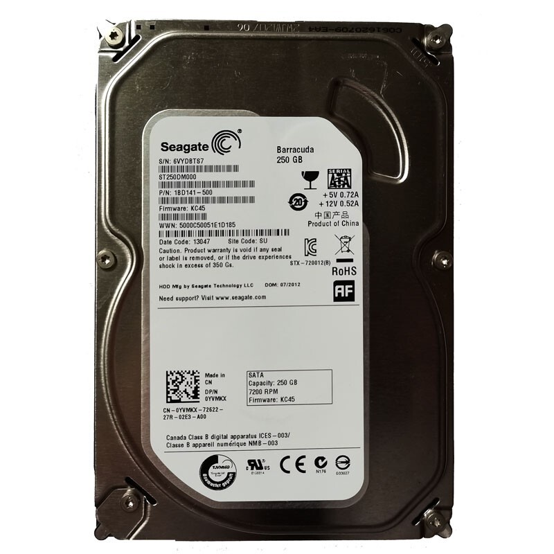 2RY5426 - Seagate Barracuda ST250DM000 250 GB 3.5quot; Internal Hard Drive