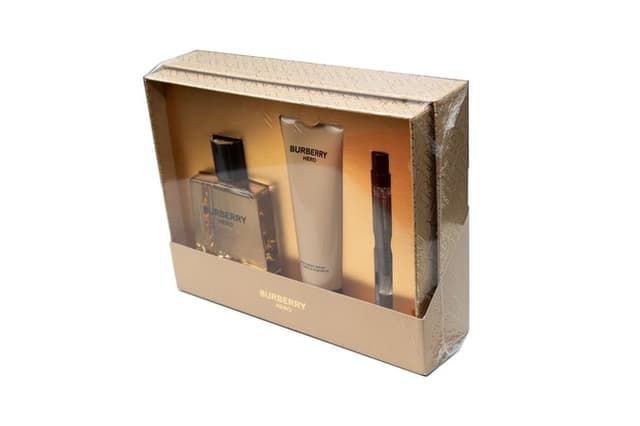 NEW SEALD Burberry Hero XM23 Set Of 3Pcs 3.3floz 0.3floz 2.2floz Hair &Body Wash