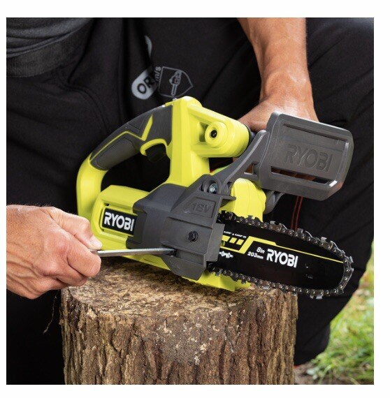 Ryobi One+ 18V 8 in. Battery Pruning Chainsaw (Tool Only) P5452BTL