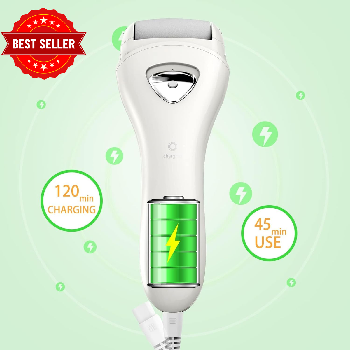 Electric Foot Callus Removers Rechargeable, Portable Electronic Foot File Pedicure Tools, Electric Pedicure Kit, Professional Pedi Feet Care Perfect