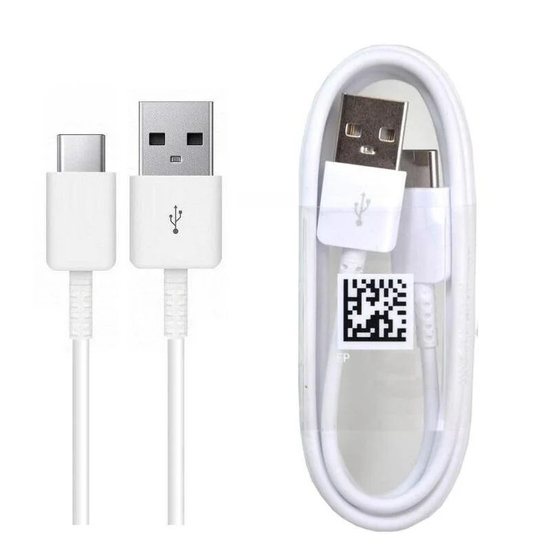 Official Samsung White USB-A to USB-C Sync and Charge Cable