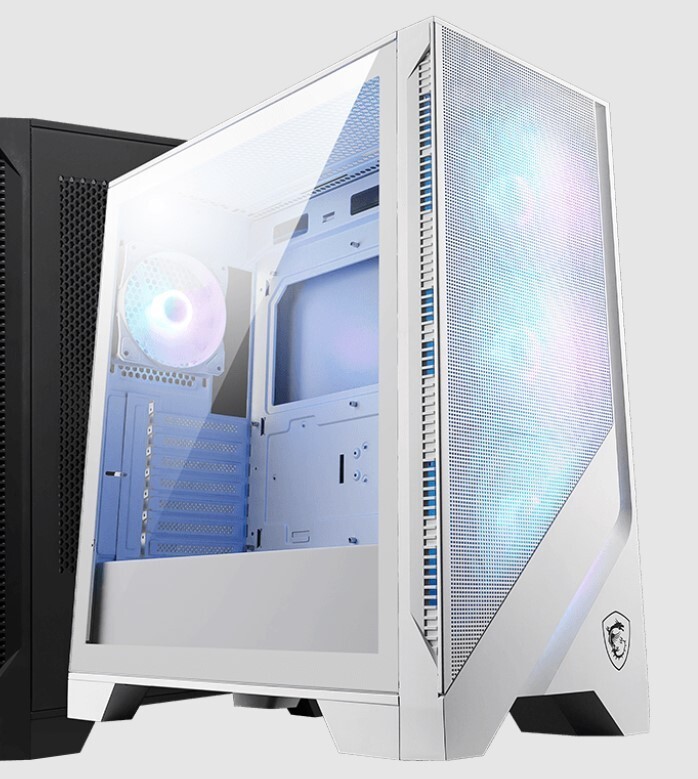 MSI Mag Forge 320R Airflow ATX Case, Tempered Glass Window, No PSU