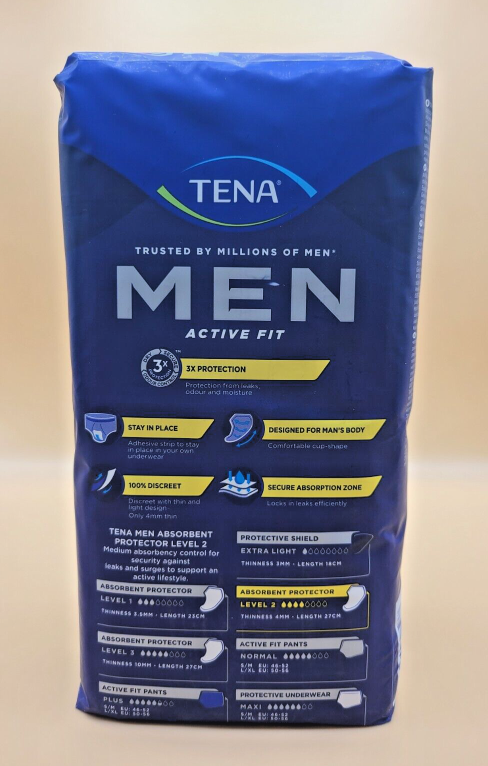 Tena Absorbent Protectors For Men Level 2 20 uds