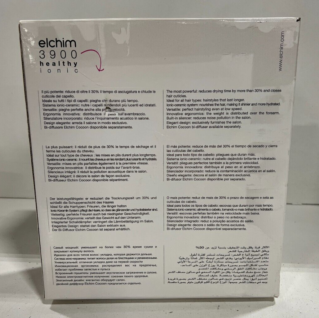 Elchim 3900 Healthy Ionic Hair Dryer - Black & Gold