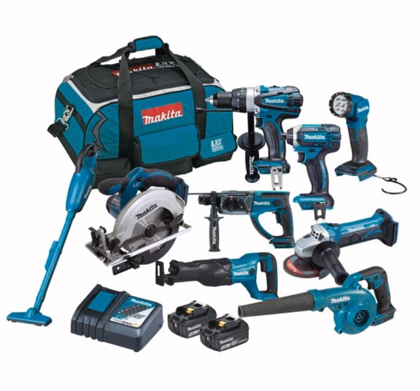 Makita 9 Piece 18V Combo Kit DLX9008X1