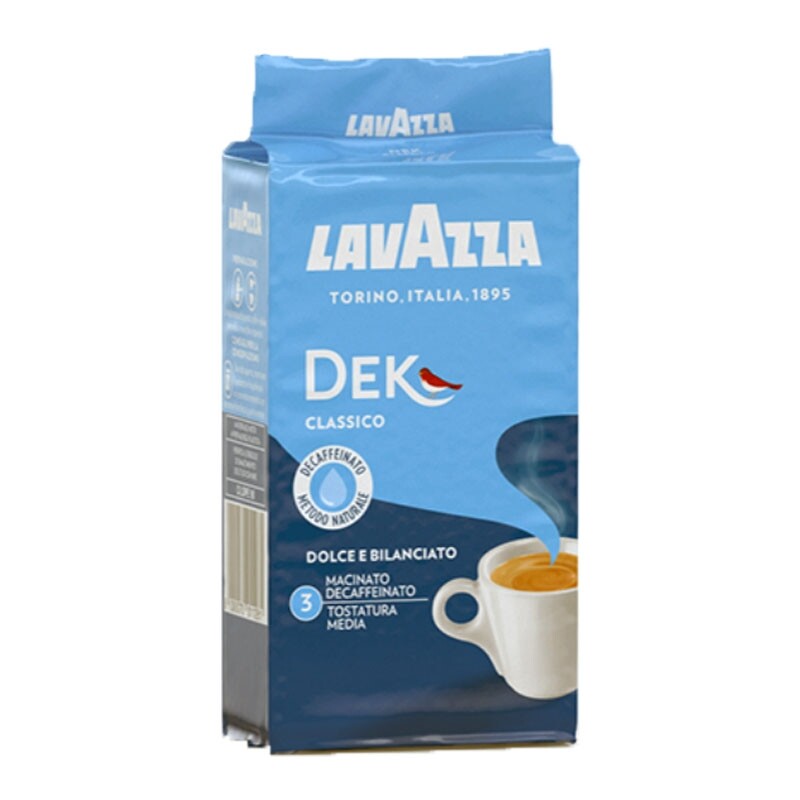 Lavazza Dek Decaffeinated Ground Coffee 250g