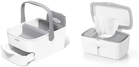OXO Tot Diaper Caddy with Changing Mat (Grey)
