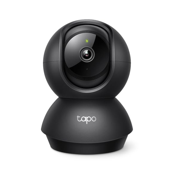 TP-Link Tapo Pan/Tilt AI Smart Home Security Wi-Fi Camera, Baby Monitor, 1080P, 360°, Motion & Person Detection, Notification, Night Vision, SD Card