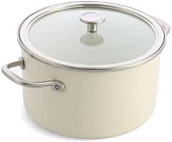 KitchenAid Steel Core Enamel 24cm Covered Casserole White