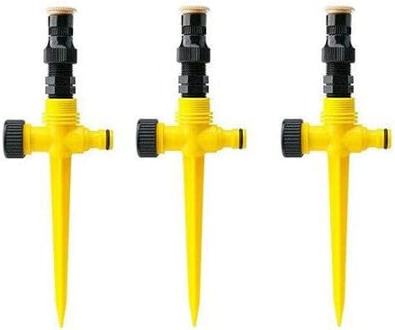 Auto Irrigation System Garden Lawn Sprinkler Adjustable Sprinkler 360° Rotation - 3pcs