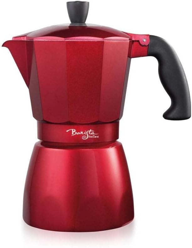 Barista Italico 6 Cup Espresso Maker Red