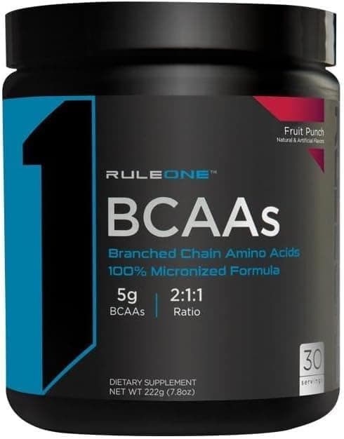 Rule One BCAA Fruit Punch 444 Grams 60 Servings
