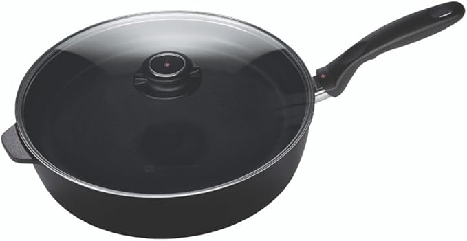 Swiss Diamond XD Induction 28 x 7.5cm Deep Saute Pan with Glass Lid