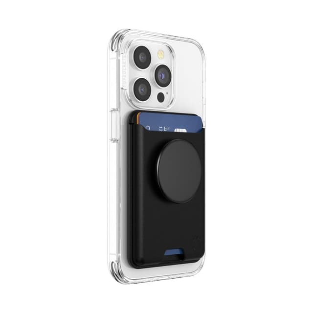 PopSockets Softgoods Phone Wallet with Expanding Grip and Adapter Rin