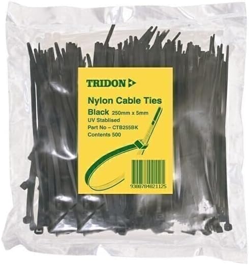 Tridon CTB154BK Black Cable Tie 4mm x 150mm Pack 500