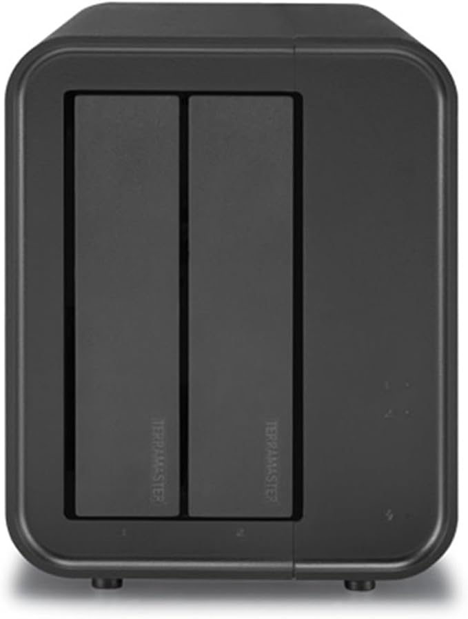 TerraMaster D2-320 USB RAID Enclosure – USB 3.2 Gen 2 10Gbps Type C 2Bay RAID Storage Supports RAID 0, 1, Single, JBOD (Diskless)