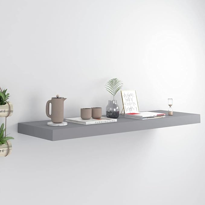 Floating Wall Shelves 4 Pcs White 40x23x3.8 cm MDF