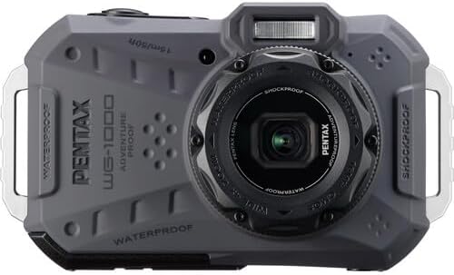 Pentax WG-1000 Waterproof Compact Camera (Gray)