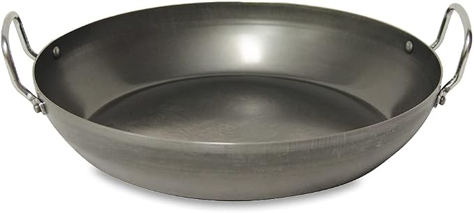 Pyrolux Industry Blue Steel Paella Pan 40cm