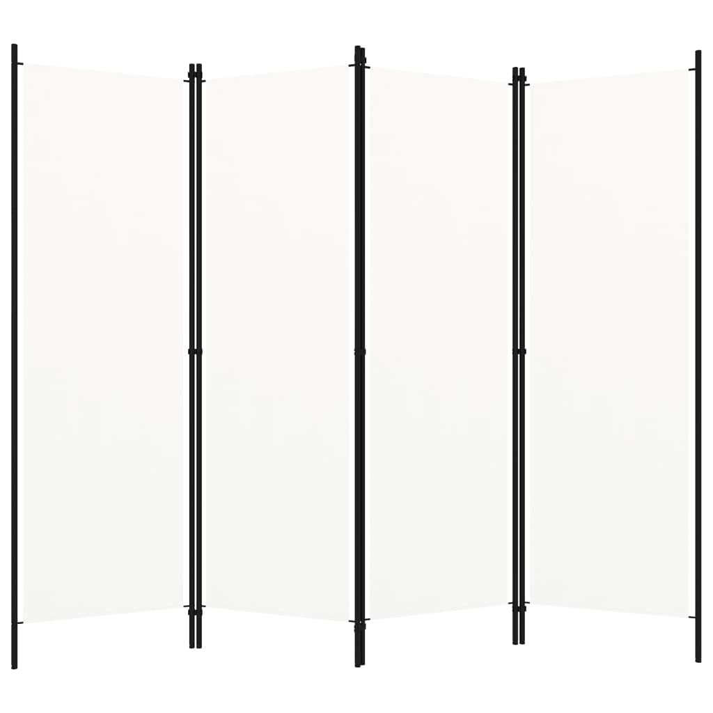 vidaXL 4-Panel Room Divider Anthracite 200×180 cm