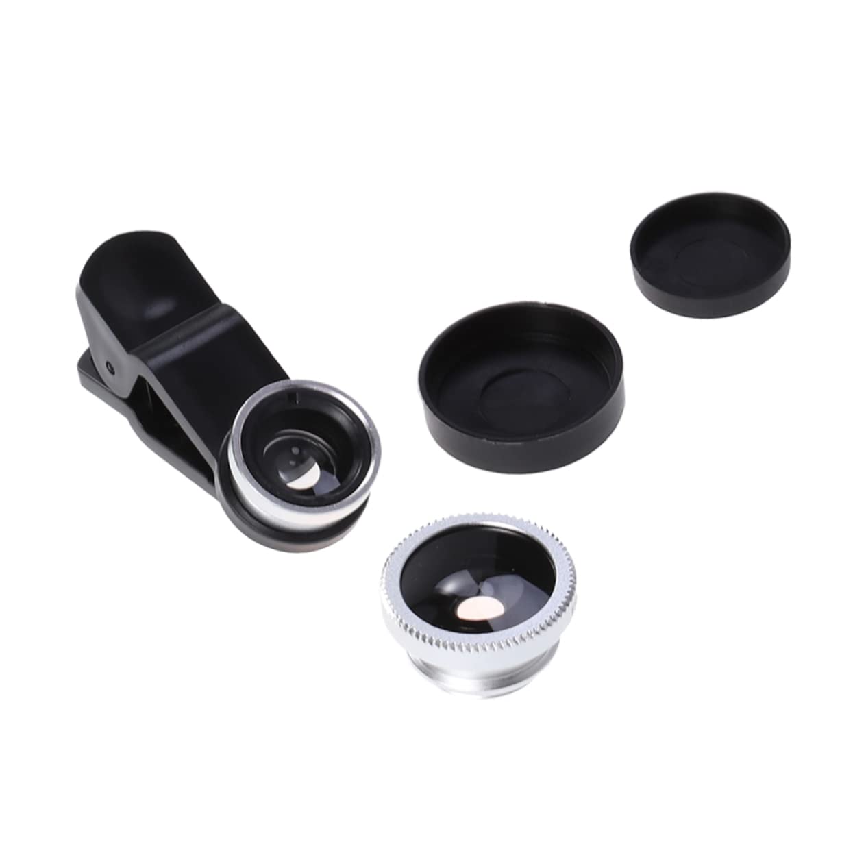 3 Clip Lens Mobile Phone Fisheye Mirror Wide Angle Lens Cellphone Camera Triple Fish Eyes Lens Wide- Angle Lens