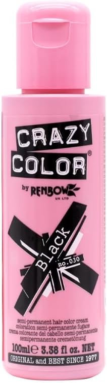 Crazy Color Black Semi-Permanent Hair Dye