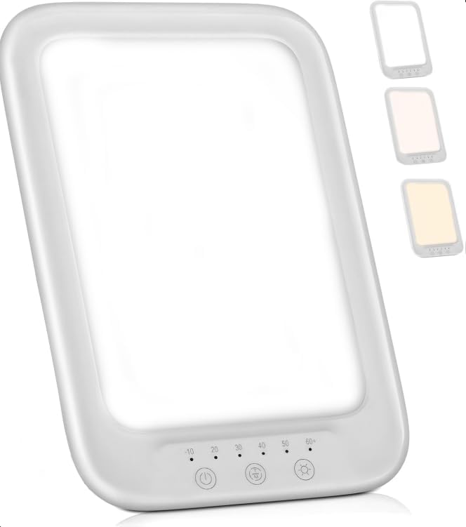 LED Light Therapy Lamp,UV-Free Therapy Light with Adjustable Brightness Color Temperature,Full Spectrum Light for Home Office